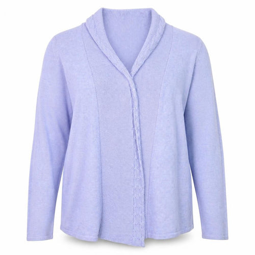 Marks and Spencer Women Purple Size 18 Open Knit Cardigan