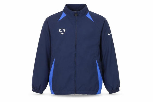 Nike Boys Blue Full Zip Track Jacket Size 10-12 Years Polyester Sportswear