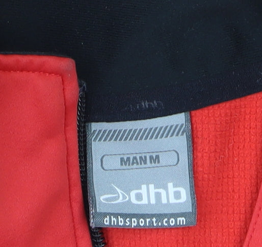 dhb Men's Red Softshell Cycling Bodywarmer Vest M Reflective Windproof