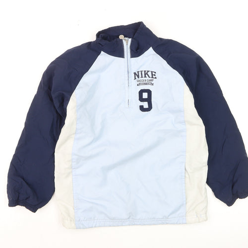 Nike Boys Blue 7-8 Years Track Jacket Soccer Camp Polyester
