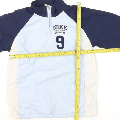 Nike Boys Blue 7-8 Years Track Jacket Soccer Camp Polyester
