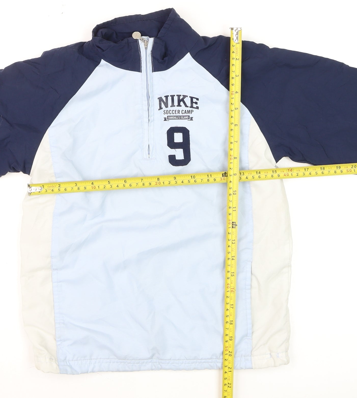 Nike Boys Blue 7-8 Years Track Jacket Soccer Camp Polyester