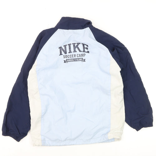 Nike Boys Blue 7-8 Years Track Jacket Soccer Camp Polyester