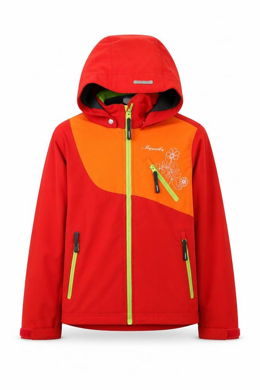 Sergent Major Boys Red Soft Shell Hooded Jacket 9-10 Years Windproof