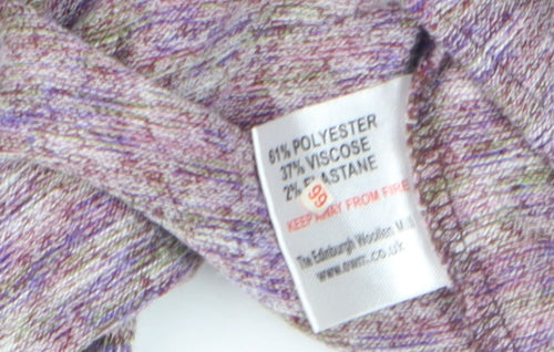 ISLE Leisure Women’s Purple Marl Cowl Neck Pullover Hoodie Size 14-16