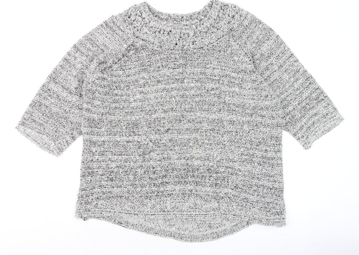 Marks and Spencer Women’s Grey Chunky Knit Pullover Jumper Size 22