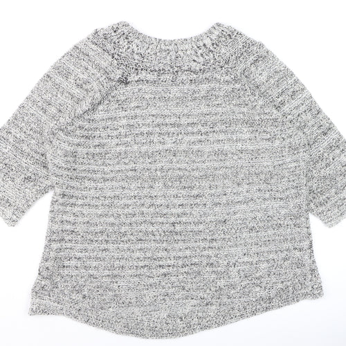 Marks and Spencer Women’s Grey Chunky Knit Pullover Jumper Size 22