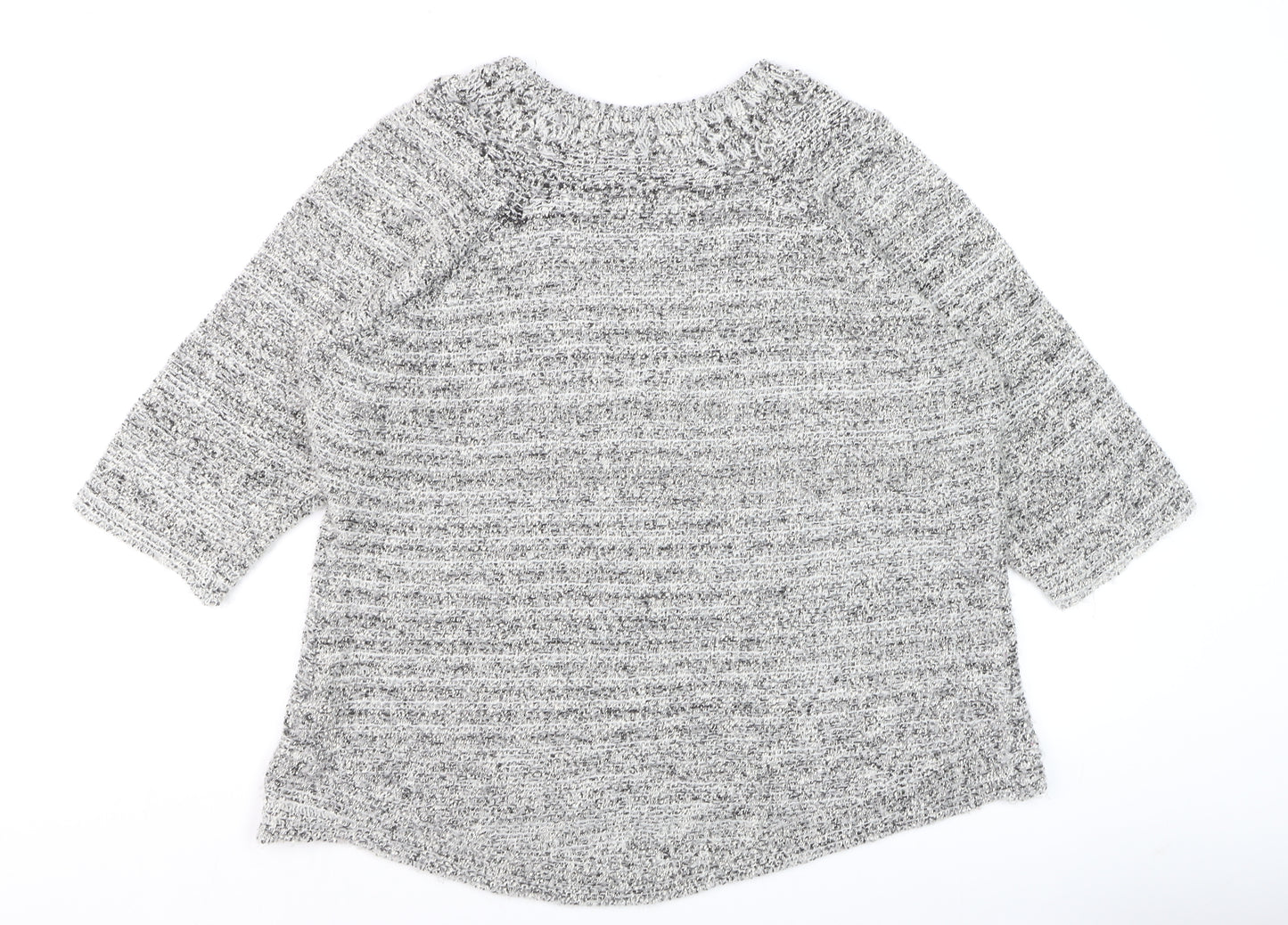 Marks and Spencer Women’s Grey Chunky Knit Pullover Jumper Size 22
