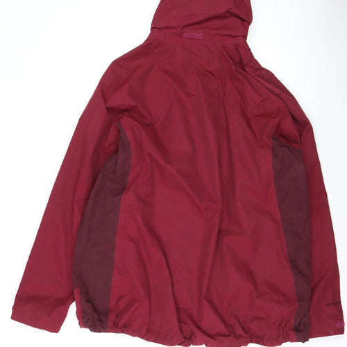Regatta Women's Red Waterproof Hooded Rain Jacket Size 22