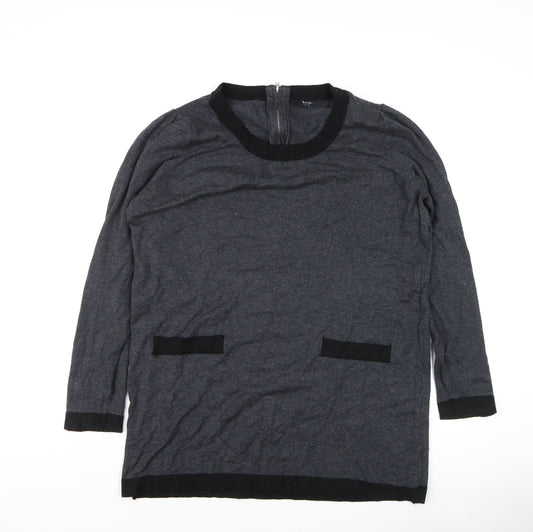 Papaya Women’s Grey Tunic Jumper Size 20 Long Sleeve Knit