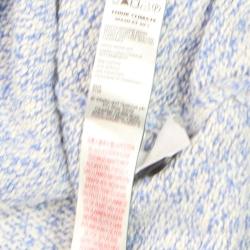 Marks and Spencer Women Blue Knit Button Cardigan M Classic Fit