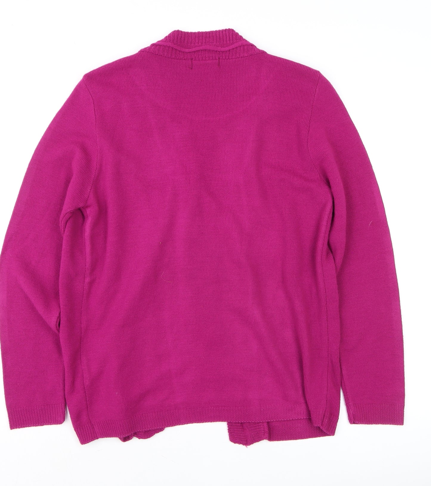 Lovell Womens Pink Striped Knit Cardigan Jumper Size S