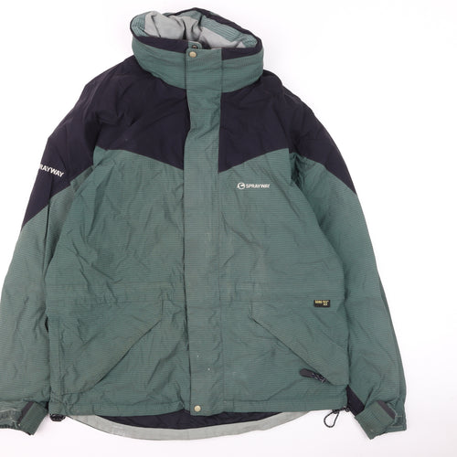 Sprayway Men's Green M Waterproof Hooded Gore-Tex Outdoor Jacket