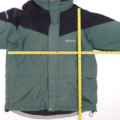 Sprayway Men's Green M Waterproof Hooded Gore-Tex Outdoor Jacket