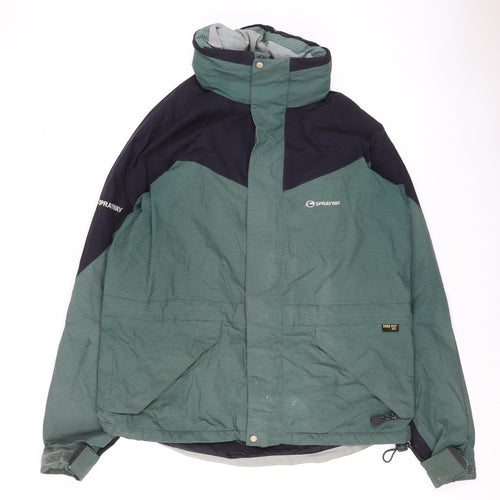 Sprayway Men's Green M Waterproof Hooded Gore-Tex Outdoor Jacket