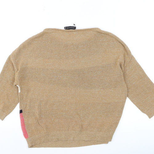 Superdry Women's Multicoloured Striped Boat Neck Pullover Jumper S