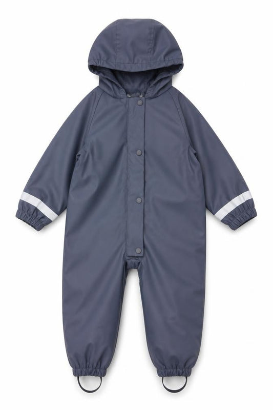 Marks and Spencer Boys Grey Hooded Shower Resistant Snowsuit 2-3 Years