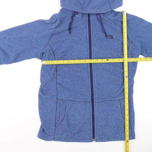 The North Face Men's Blue L Full Zip Hooded Activewear Jacket