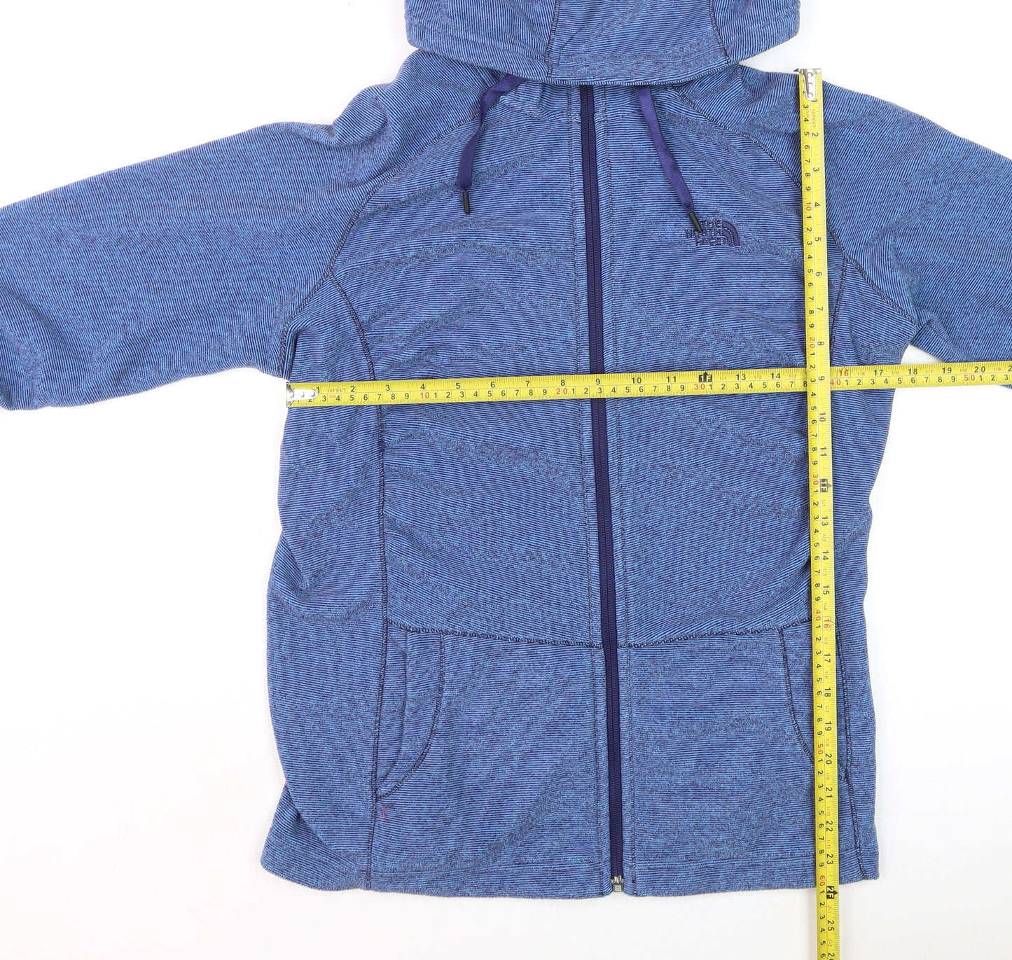 The North Face Men's Blue L Full Zip Hooded Activewear Jacket