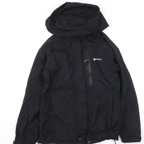 Peter Storm Women Black Size 8 Waterproof Hooded Rain Jacket