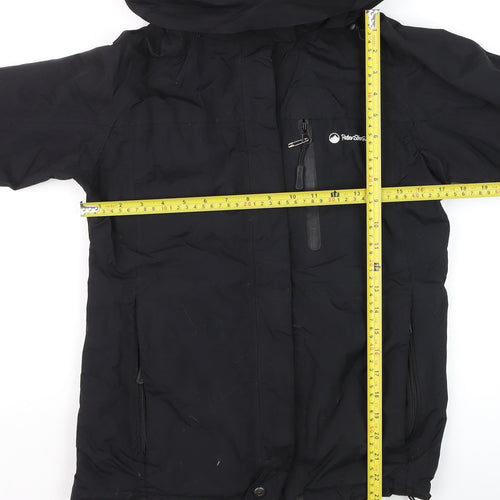 Peter Storm Women Black Size 8 Waterproof Hooded Rain Jacket