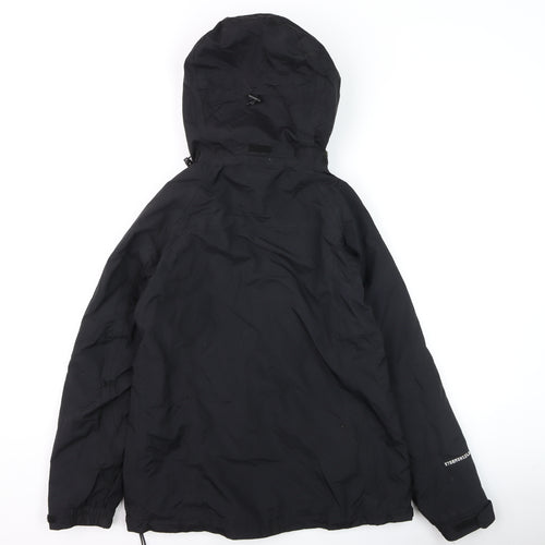 Peter Storm Women Black Size 8 Waterproof Hooded Rain Jacket