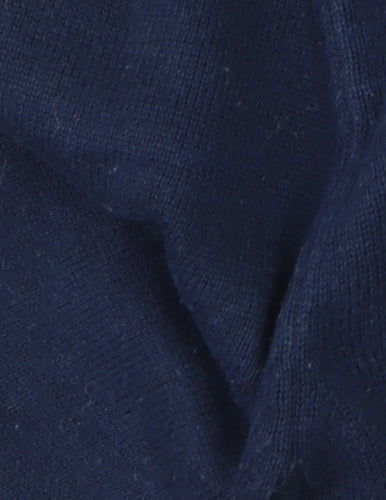 Easy Men’s Blue Collared Henley Knit Jumper Size S