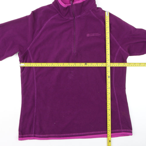 Mountain Warehouse Womens Purple Fleece Pullover Hoodie Size 14