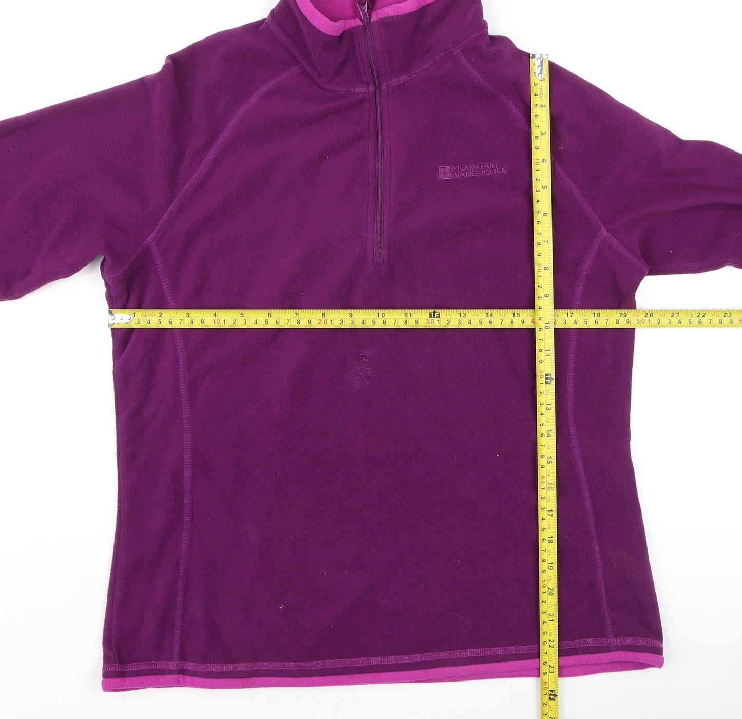 Mountain Warehouse Womens Purple Fleece Pullover Hoodie Size 14
