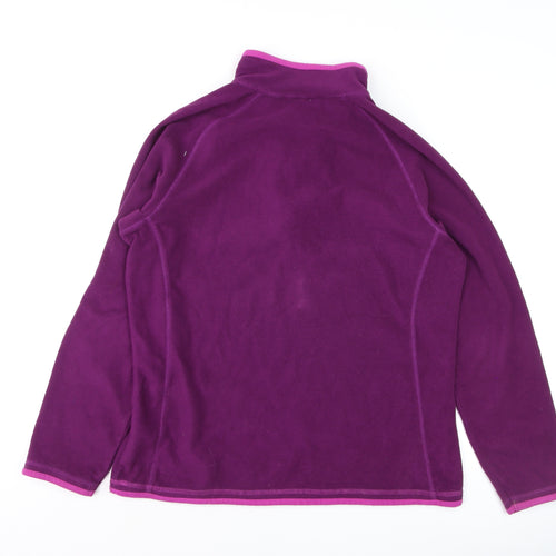 Mountain Warehouse Womens Purple Fleece Pullover Hoodie Size 14