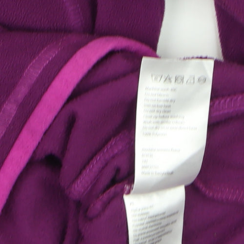 Mountain Warehouse Womens Purple Fleece Pullover Hoodie Size 14