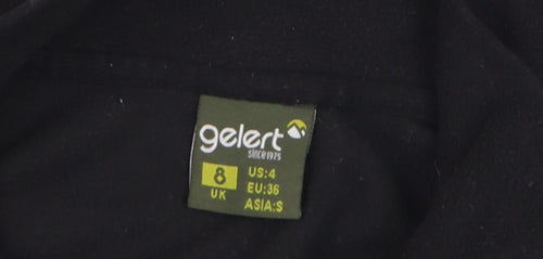 Gelert Women's Black Fleece Pullover Sweatshirt Size 8 UK 1/2 Zip