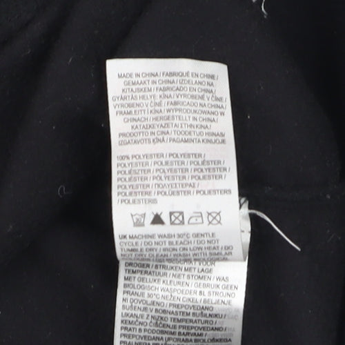 Gelert Women's Black Fleece Pullover Sweatshirt Size 8 UK 1/2 Zip