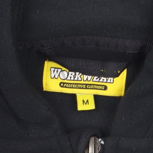 Workwear Men's Black Full Zip Fleece Hoodie Medium