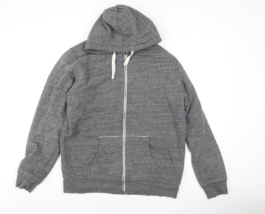 Stanley & Stella Mens Grey XL Full Zip Fleece Hoodie
