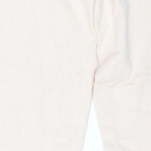Oasis Women Pink XS Jogger Trousers Cotton Blend Elastic Waist