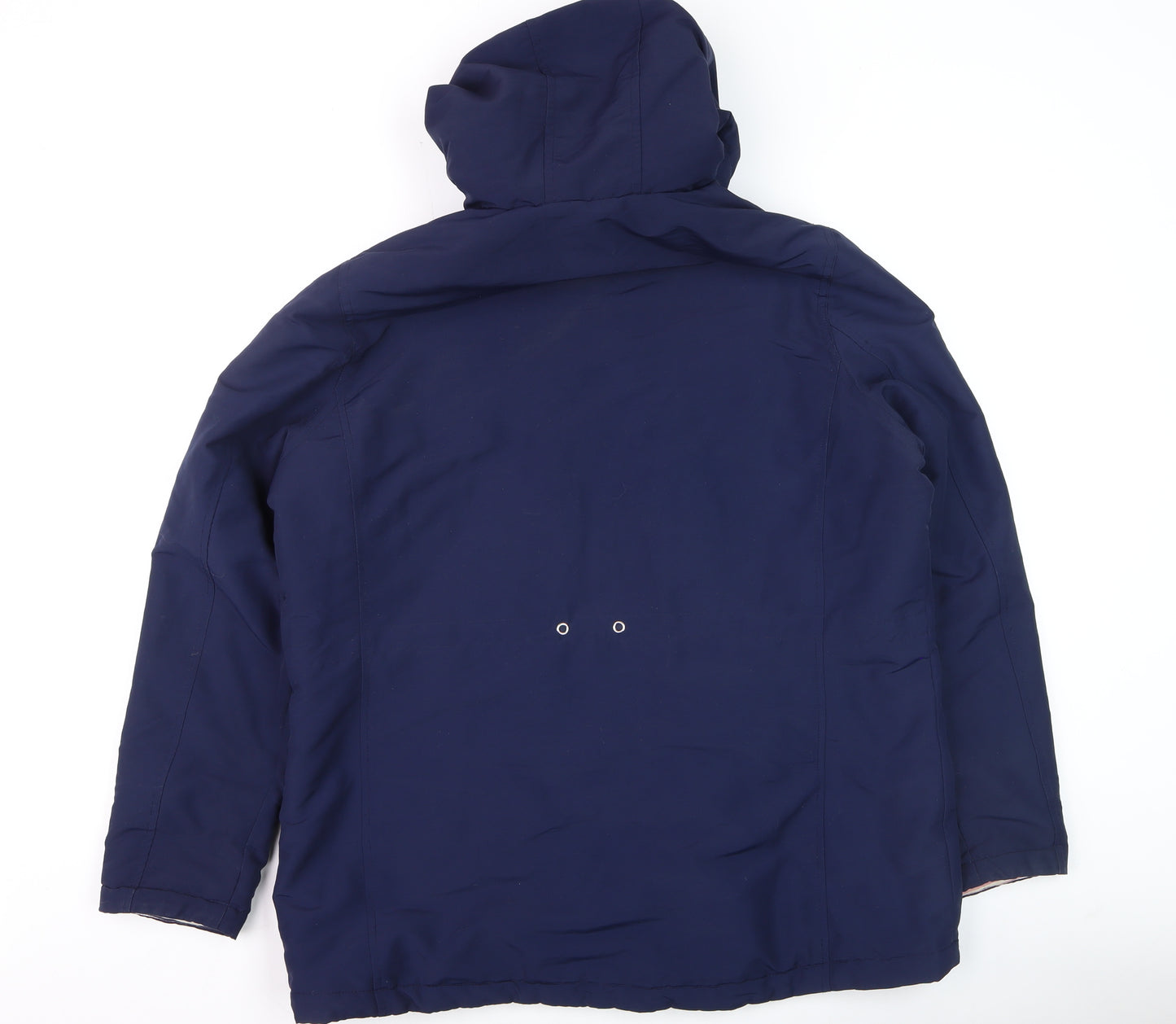 Papaya Women’s Blue Parka Jacket Size 16 Hooded Lined Zip Pockets
