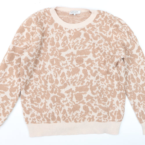 Great Plains Women's Beige Animal Print Wool Blend Jumper L
