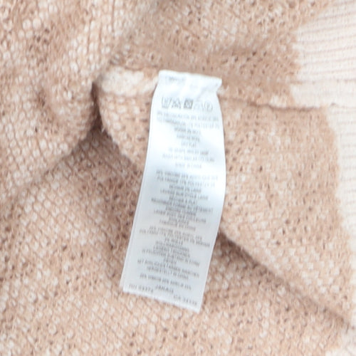 Great Plains Women's Beige Animal Print Wool Blend Jumper L