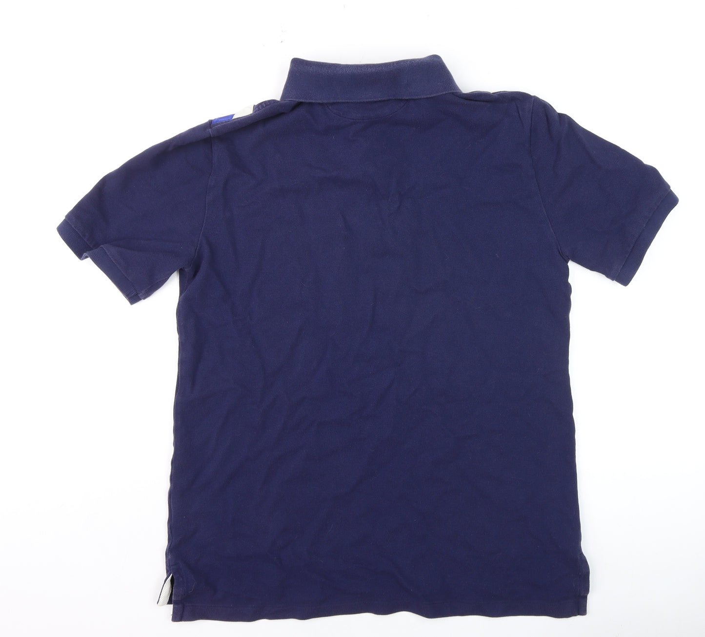Ralph Lauren Men's Blue XL Collared Short Sleeve Cotton Sports T-Shirt