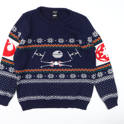 Numskull Men's Blue Star Wars Christmas Jumper 2XL Pullover Knit
