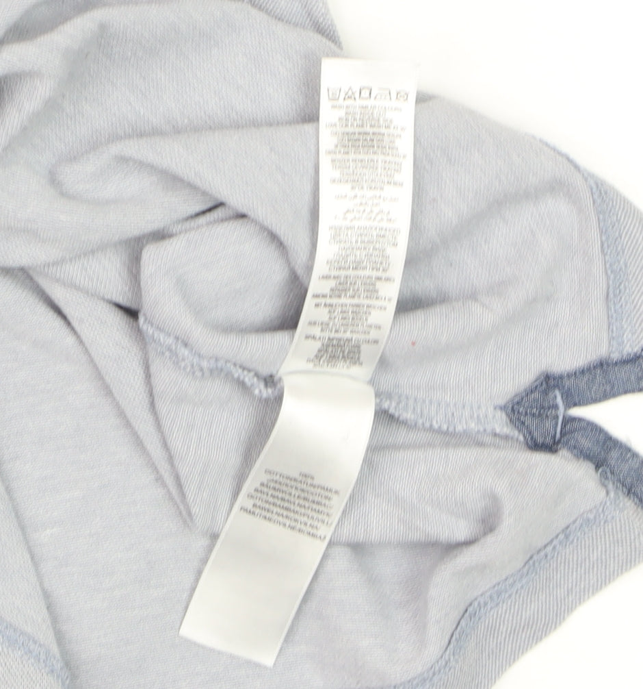 Jasper Conran Men's Grey Collared Short Sleeve Cotton T-Shirt Size L