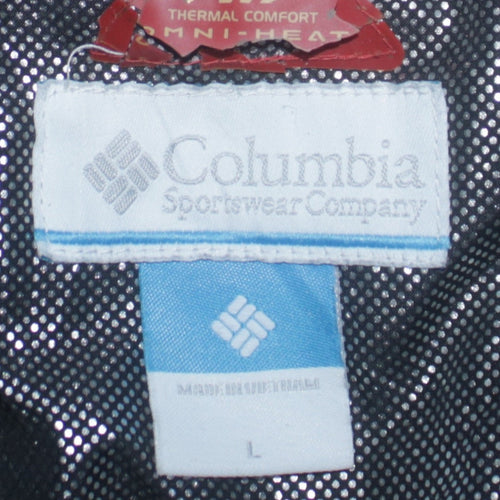 Columbia Men's Black L Fleece Omni-Heat Full Zip Jacket