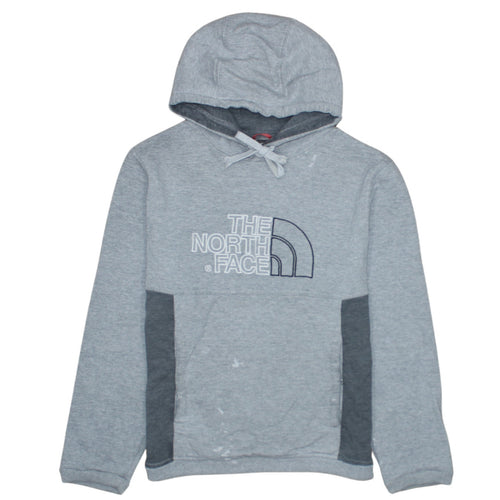 The North Face Men's Grey Pullover Hoodie Size M Embroidered Logo