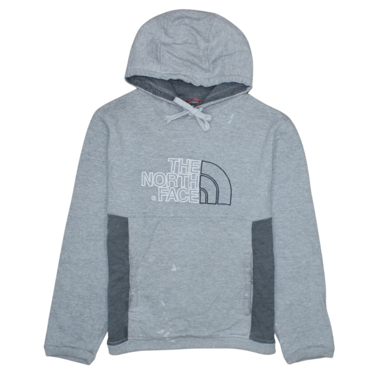 The North Face Men's Grey Pullover Hoodie Size M Embroidered Logo