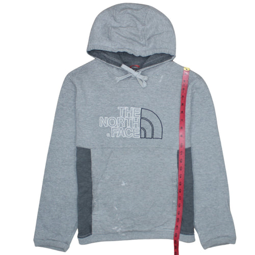 The North Face Men's Grey Pullover Hoodie Size M Embroidered Logo