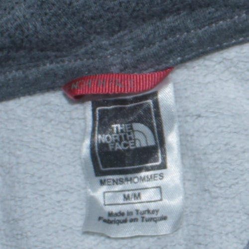The North Face Men's Grey Pullover Hoodie Size M Embroidered Logo