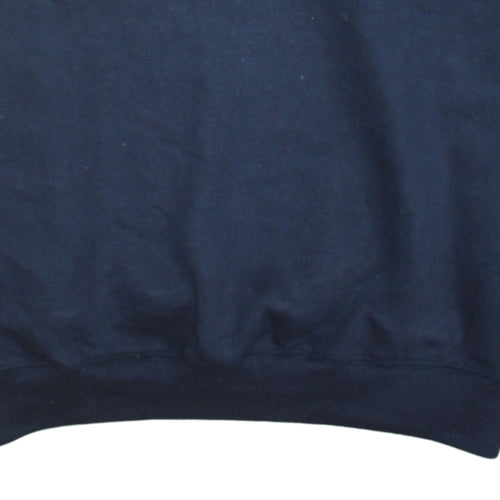 Reebok Men's Blue Pullover Sweatshirt Small Crew Neck Logo Fleece