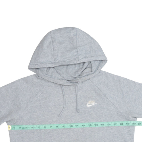 Nike Women’s Grey Small Pullover Hoodie with Logo