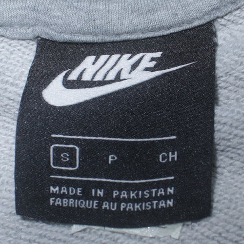 Nike Women’s Grey Small Pullover Hoodie with Logo